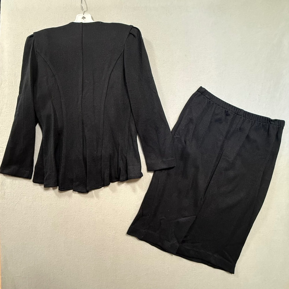 Vintage 80s 90s Jeffrey & Dara by Linda Hutley Two-piece Skirt Suit Women Medium - Picture 13 of 13